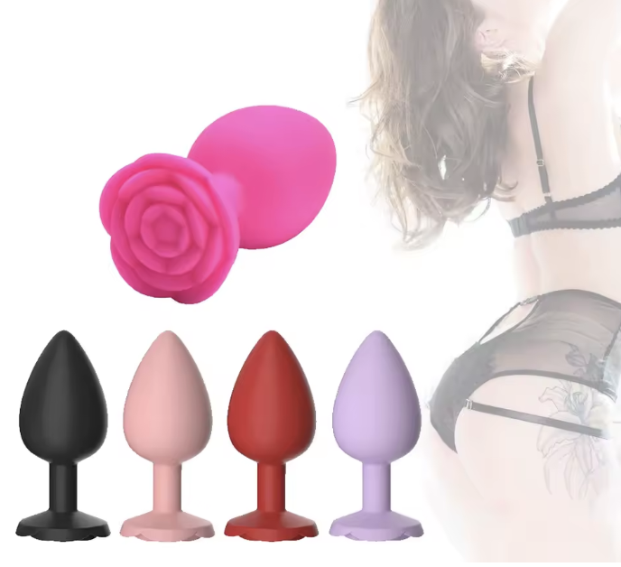 Korek analny w kształcie róży 123