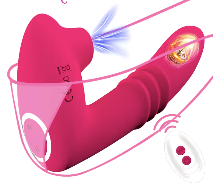 Wibrator ssąco wibracyjny + pilot 069