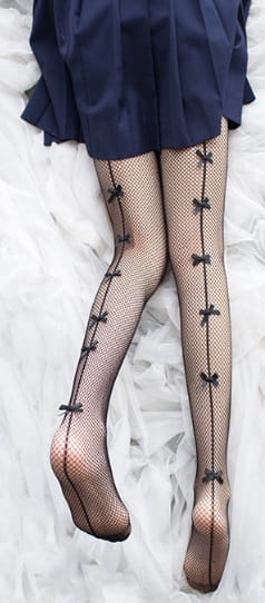 Rajstopy damskie Jeseca z kokardkami