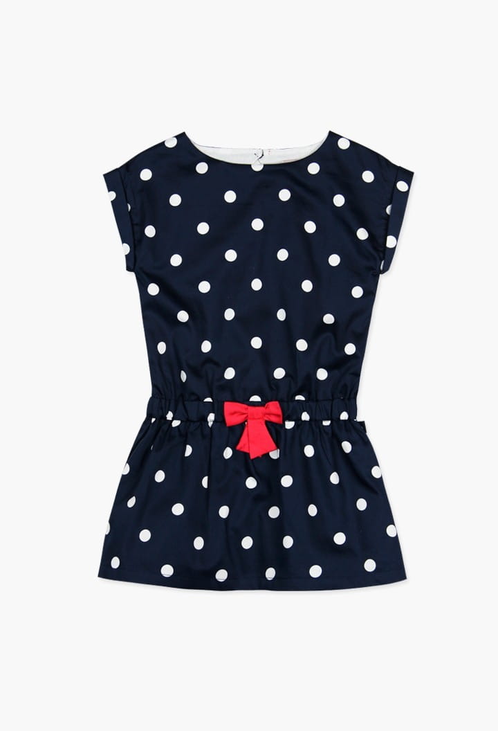 BOBOLI 727006 Bawełniana sukienka w grochy