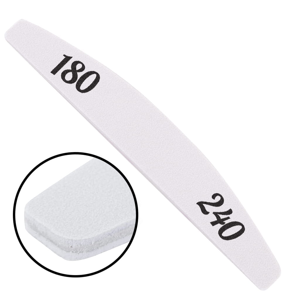 Pilnik do paznokci łódka półksiężyc 180/240 CU-44 Standard