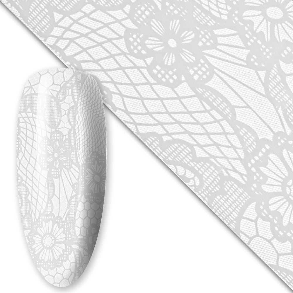 Folia transferowa do paznokci 80 cm White Nr 22