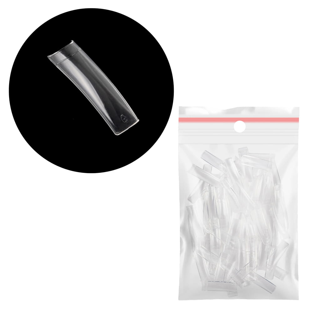 Tipsy szklane krótka kieszonka uzupełnienie rozmiarów nr 9 60 szt