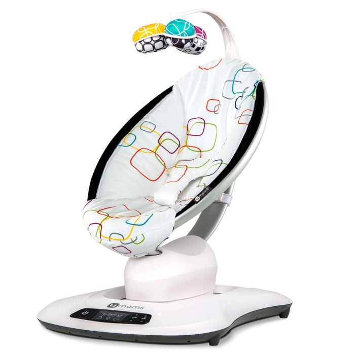 4Moms Mamaroo 4.0 - leżaczek z możliwością sparowania ze smartfonem-Plush Multicolor