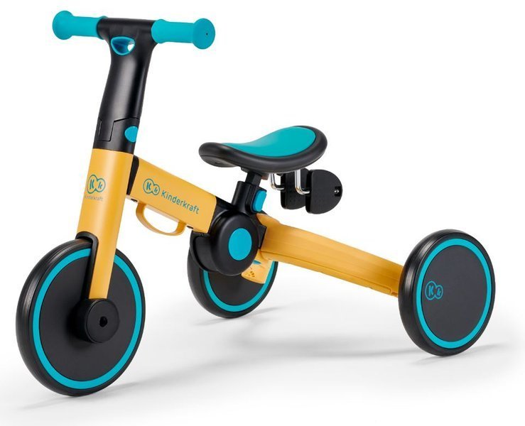 Kinderkraft 4TRIKE - rowerek trójkołowy -Żółty