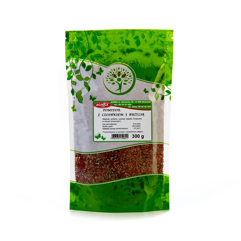 Pomidor z bazylią i czosnkiem 300g