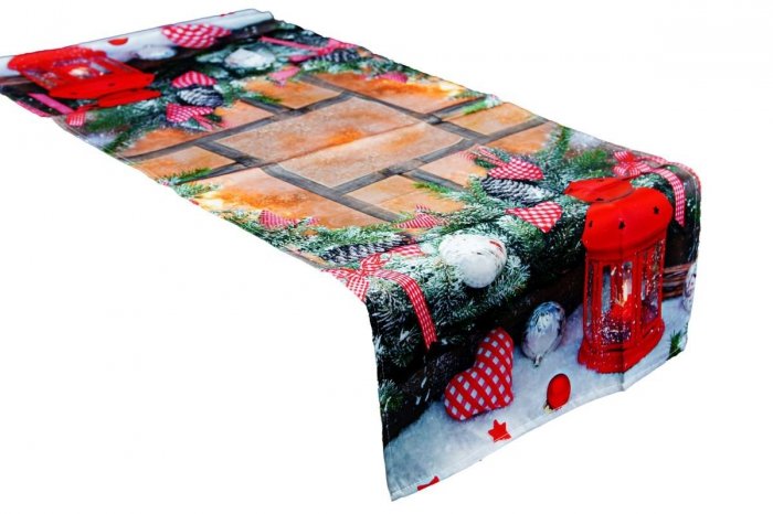 Świąteczny Ozdobny obrus MILANO wz. 562 rozmiar 55x120