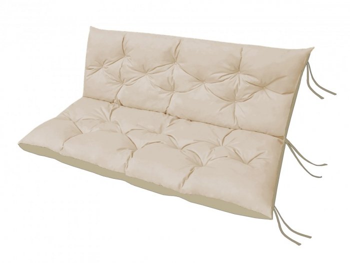 Poduszka ogrodowa na huśtawkę - 150x60x50 wz. Kremowy