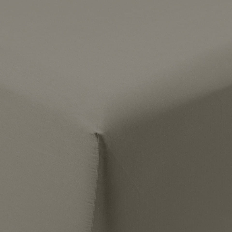 prześcieradło QUARTZ kaki jade bawełna satynowa