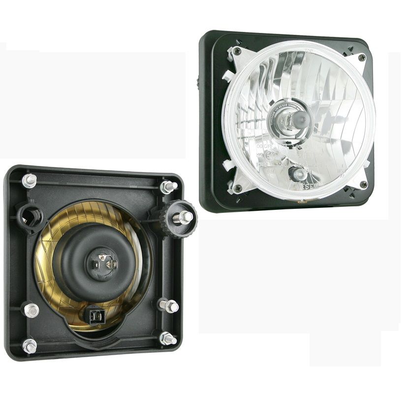 Reflektor przedni fi139 typu H4/R2 z korektorem ręcznym PES3.42230 Wesem