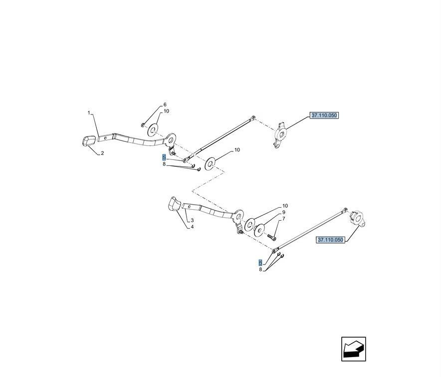 Linka podnośnika New Holland T4 5199211 CNH
