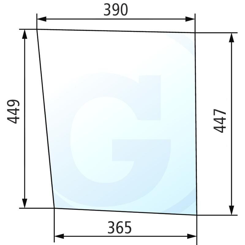 Szyba dzielona prawa i lewa Zetor 69117948,6911-7948H