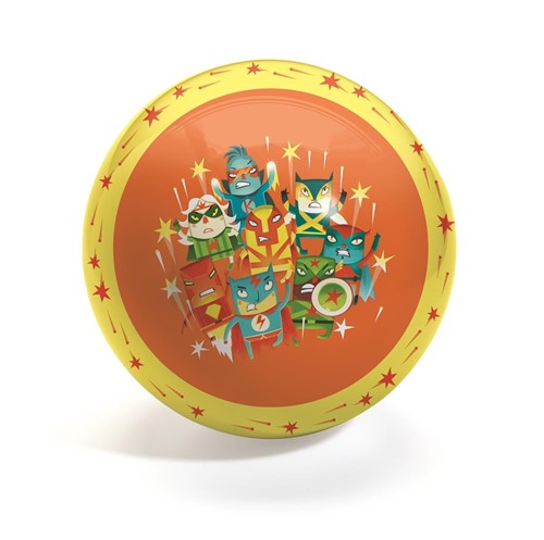 Djeco Piłka gumowa SUPER HEROES średnica 22 cm