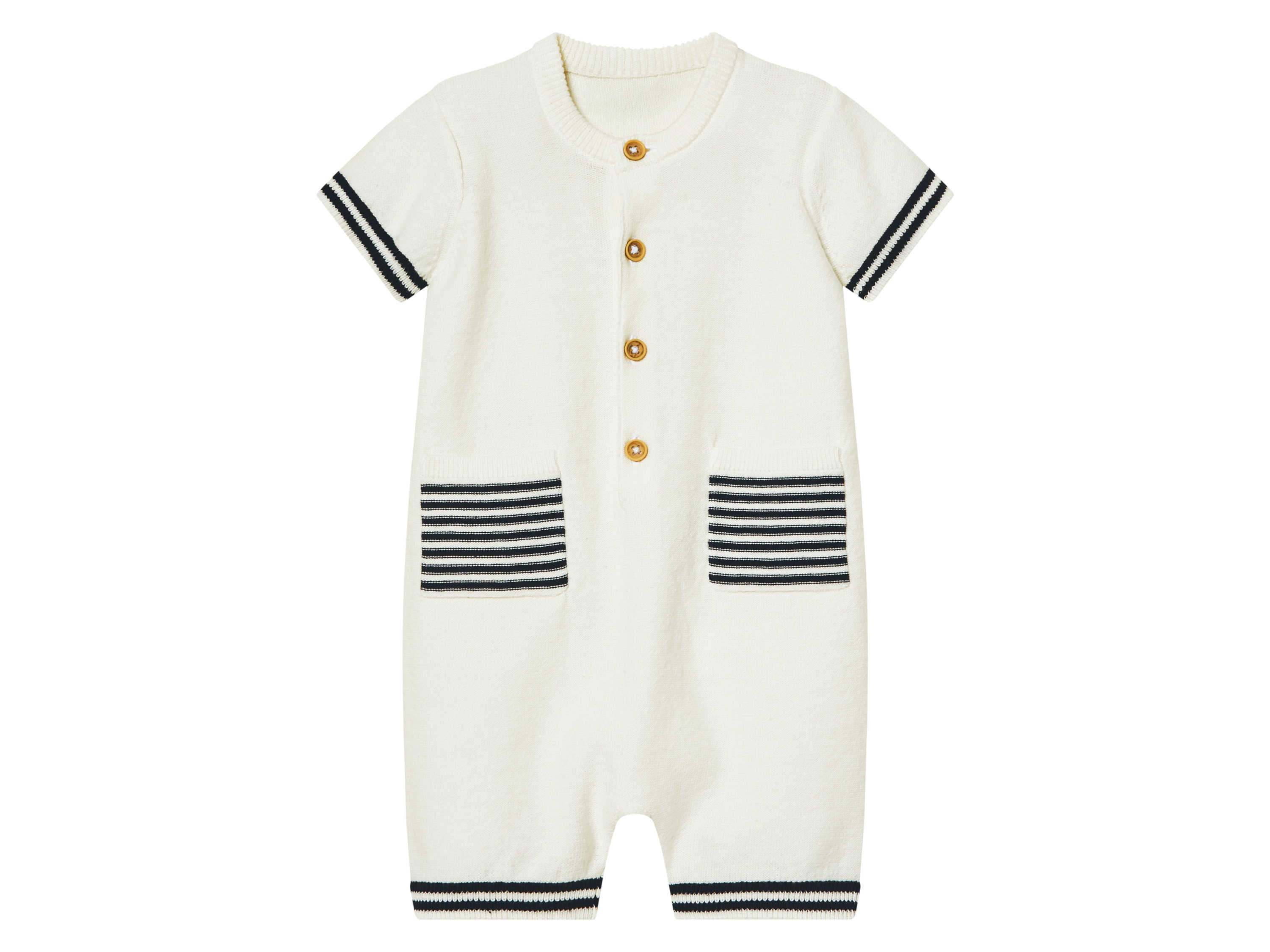 lupilu Kombinezon niemowlęcy z bawełny Biały, 62/68