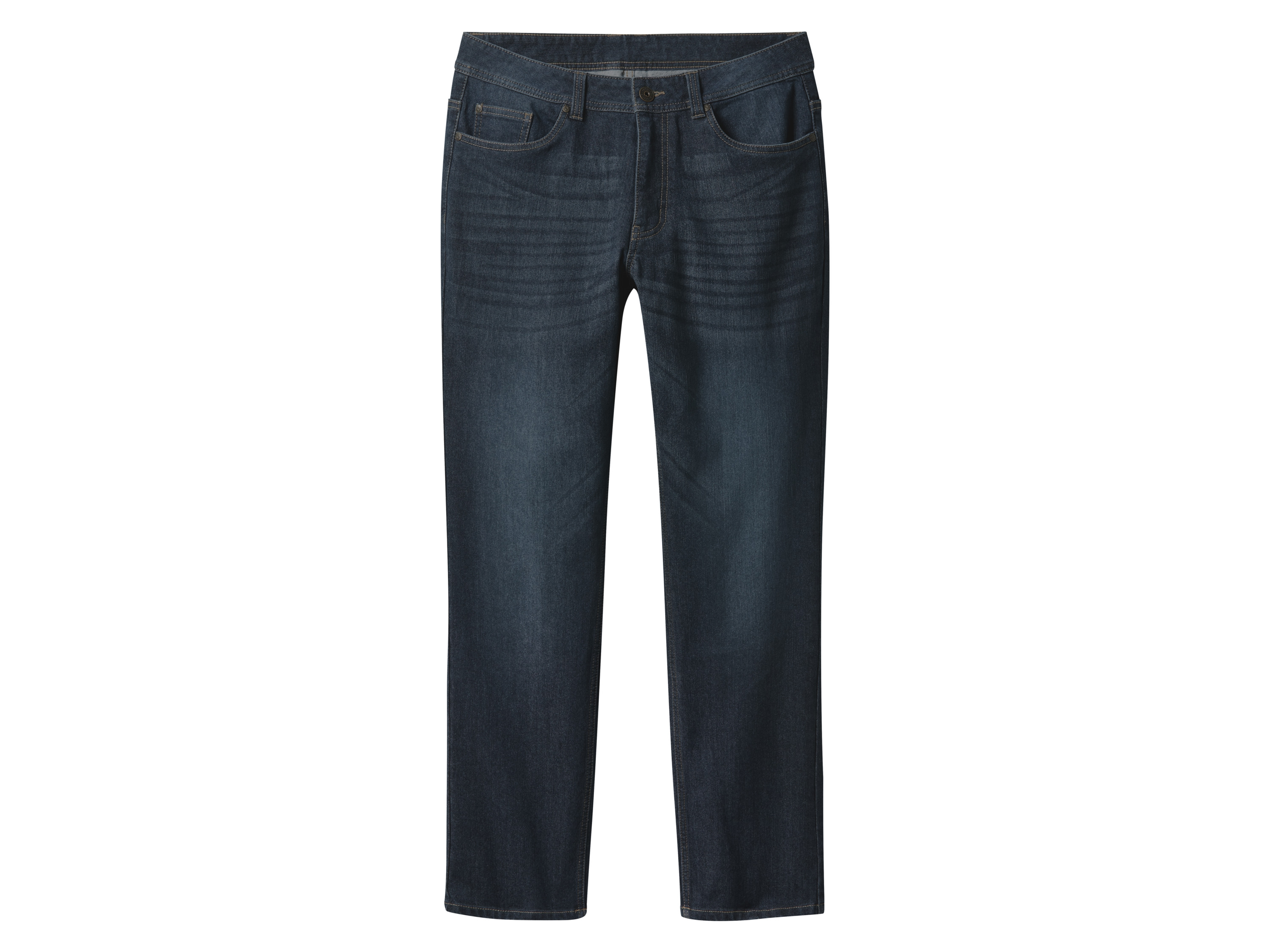 esmara Men Jeansy termiczne męskie straight fit Ciemnoniebieski, 50 34/32