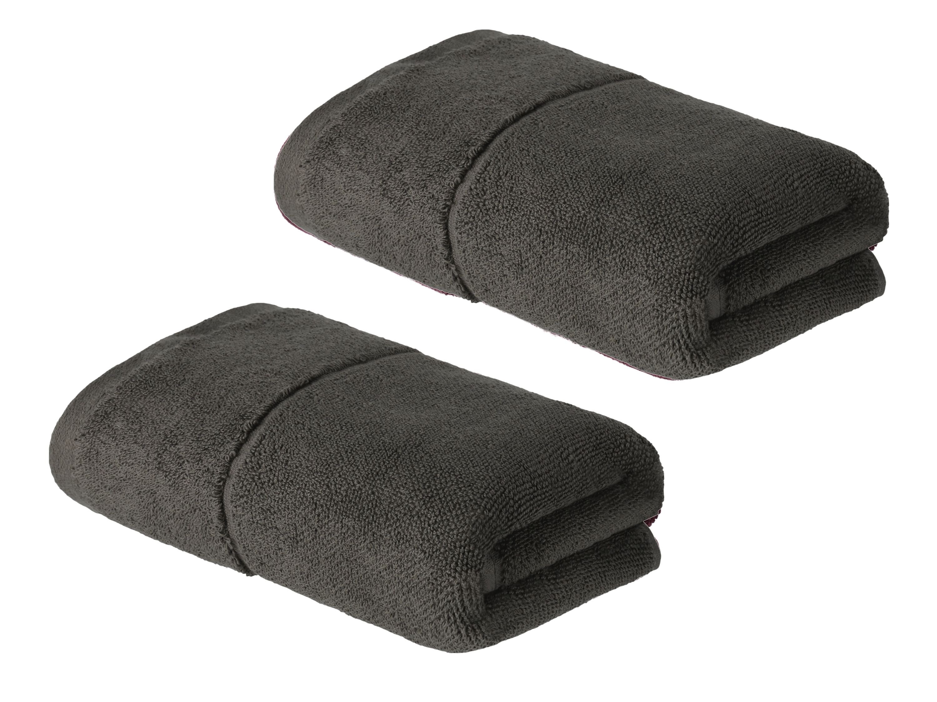 Livarno home Zestaw 2 ręczników frotté z biobawełny Ciemnoszary