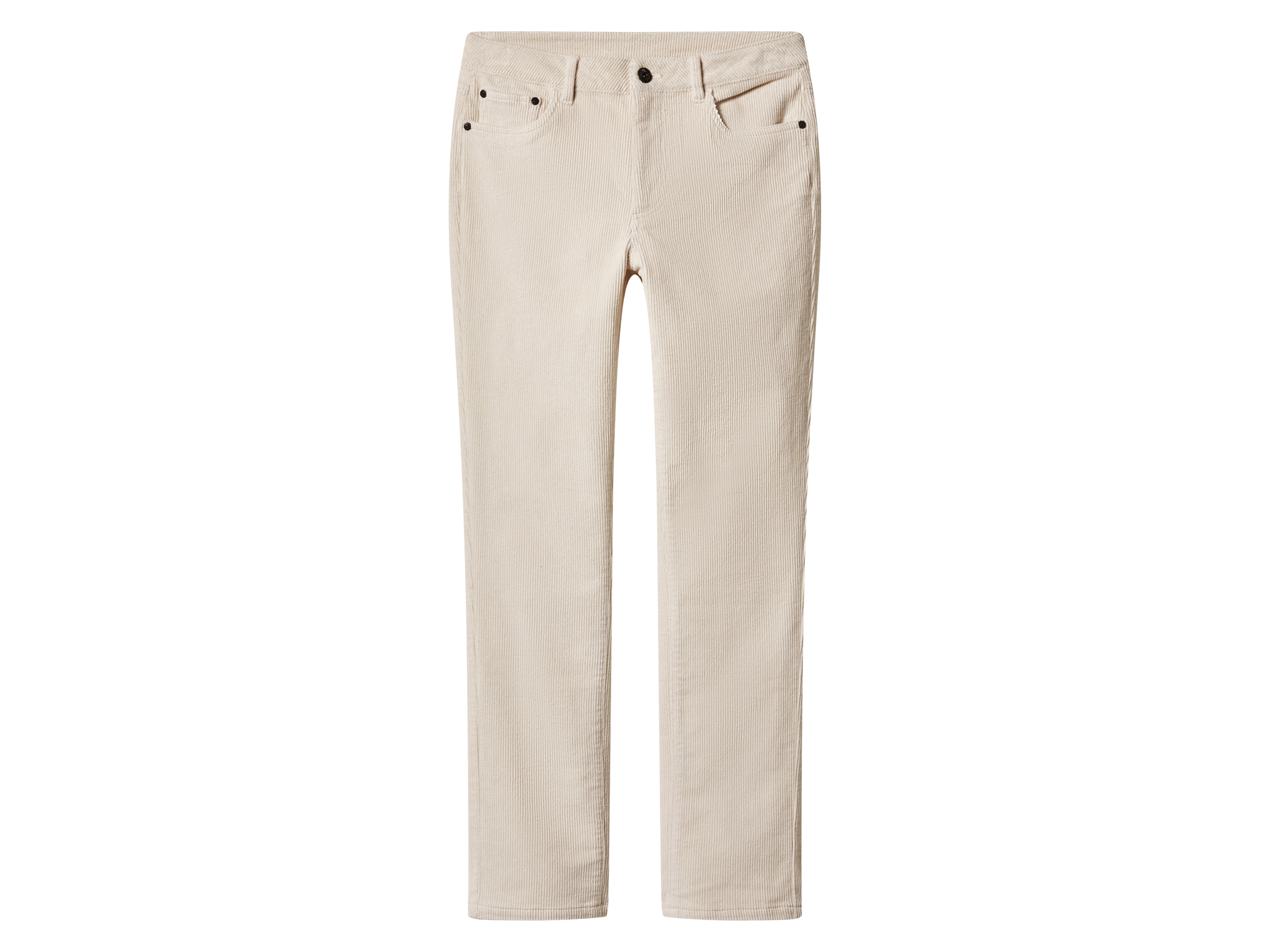 esmara Spodnie sztruksowe damskie z bawełną Biały, 44