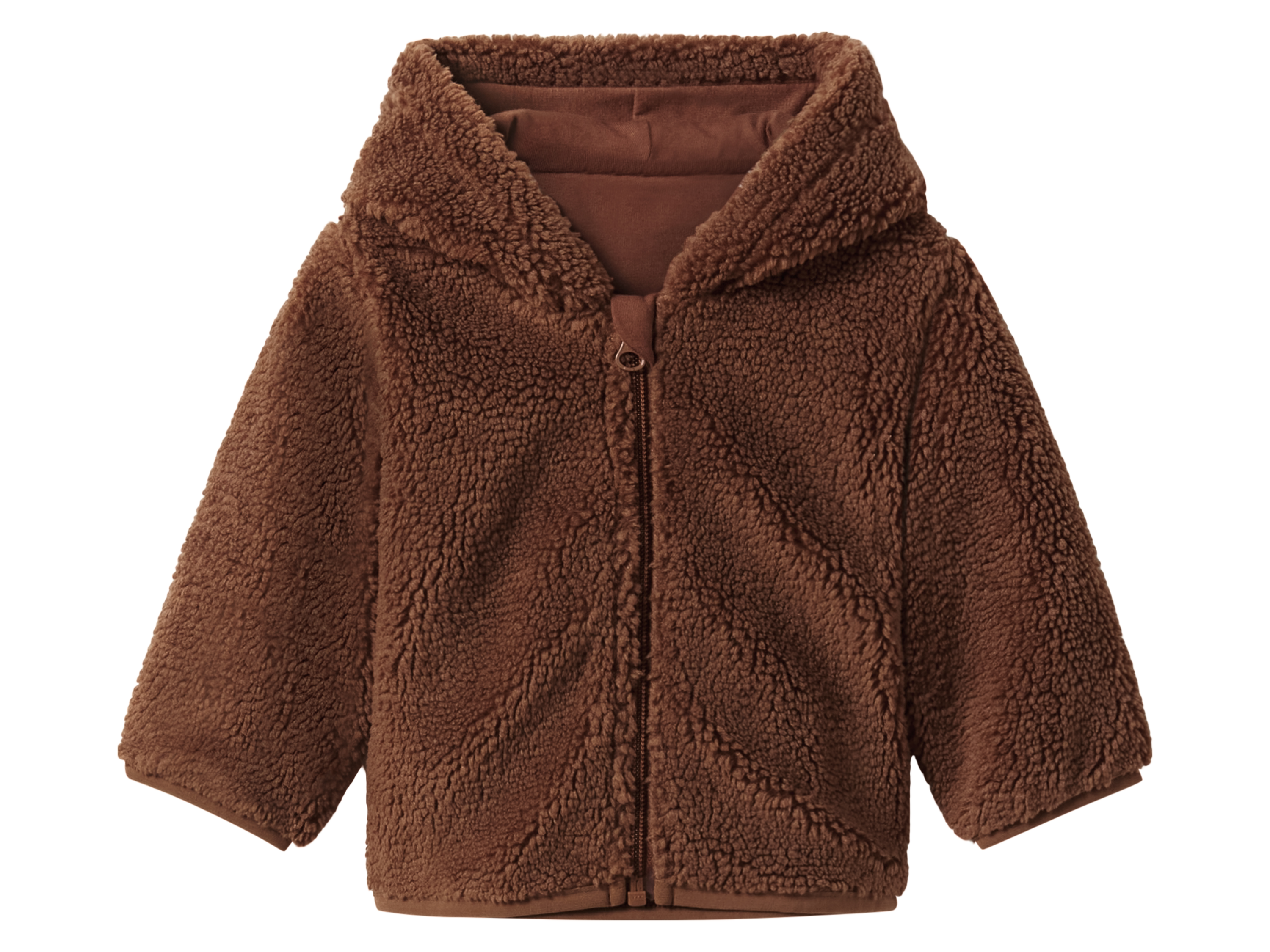 lupilu Bluza niemowlęca z polaru sherpa Brązowy, 50/56