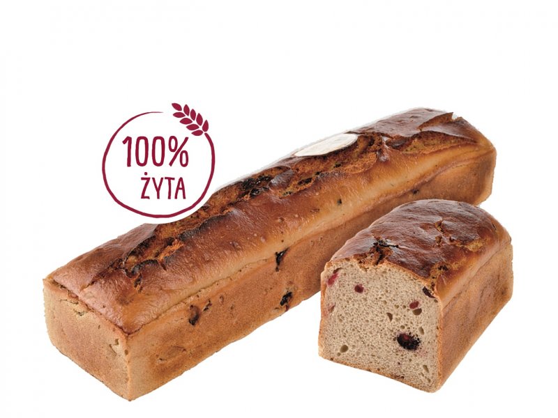 Chleb Żytni z Żurawiną 1000 g - Piekarnie Cukiernie Putka
