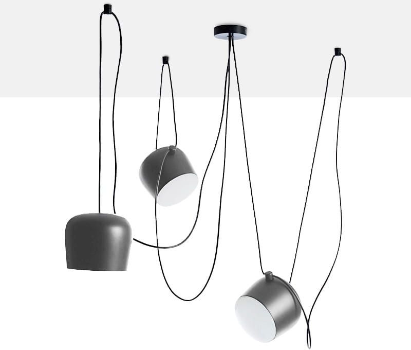 Darmowa Dostawa - Lampa wisząca 3x20 W szary/popielaty Abruzzo Spider ABRSHILE27W