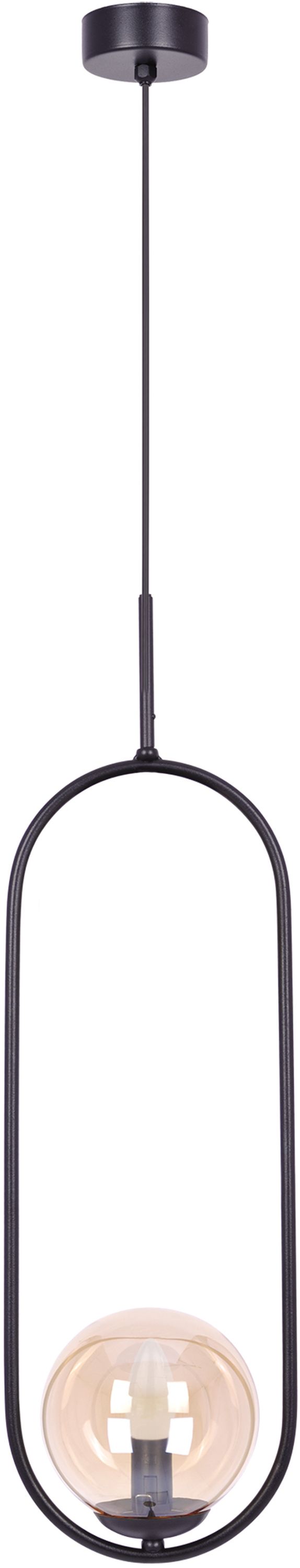 Darmowa Dostawa - Lampa wisząca 1x40 W czarna-bursztynowa Kaja Venta K5120