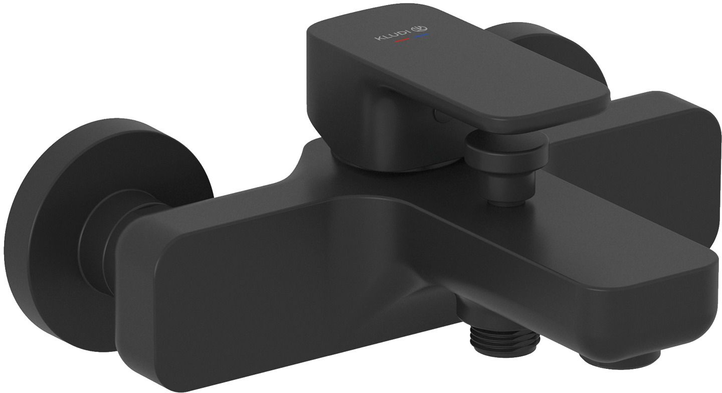 Darmowa Dostawa - Bateria wannowo-prysznicowa ścienna czarna Kludi Renon 426913975