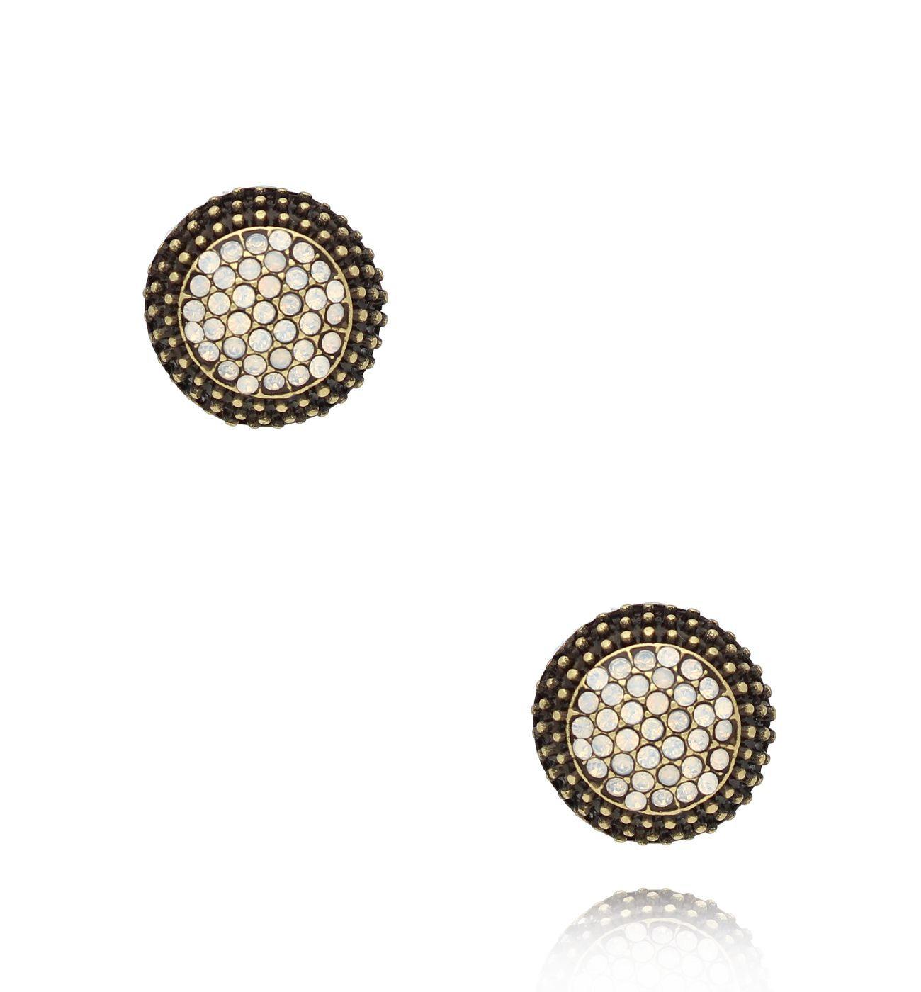 Kolczyki antyczne złoto z cyrkoniami Fabiane KSS1730