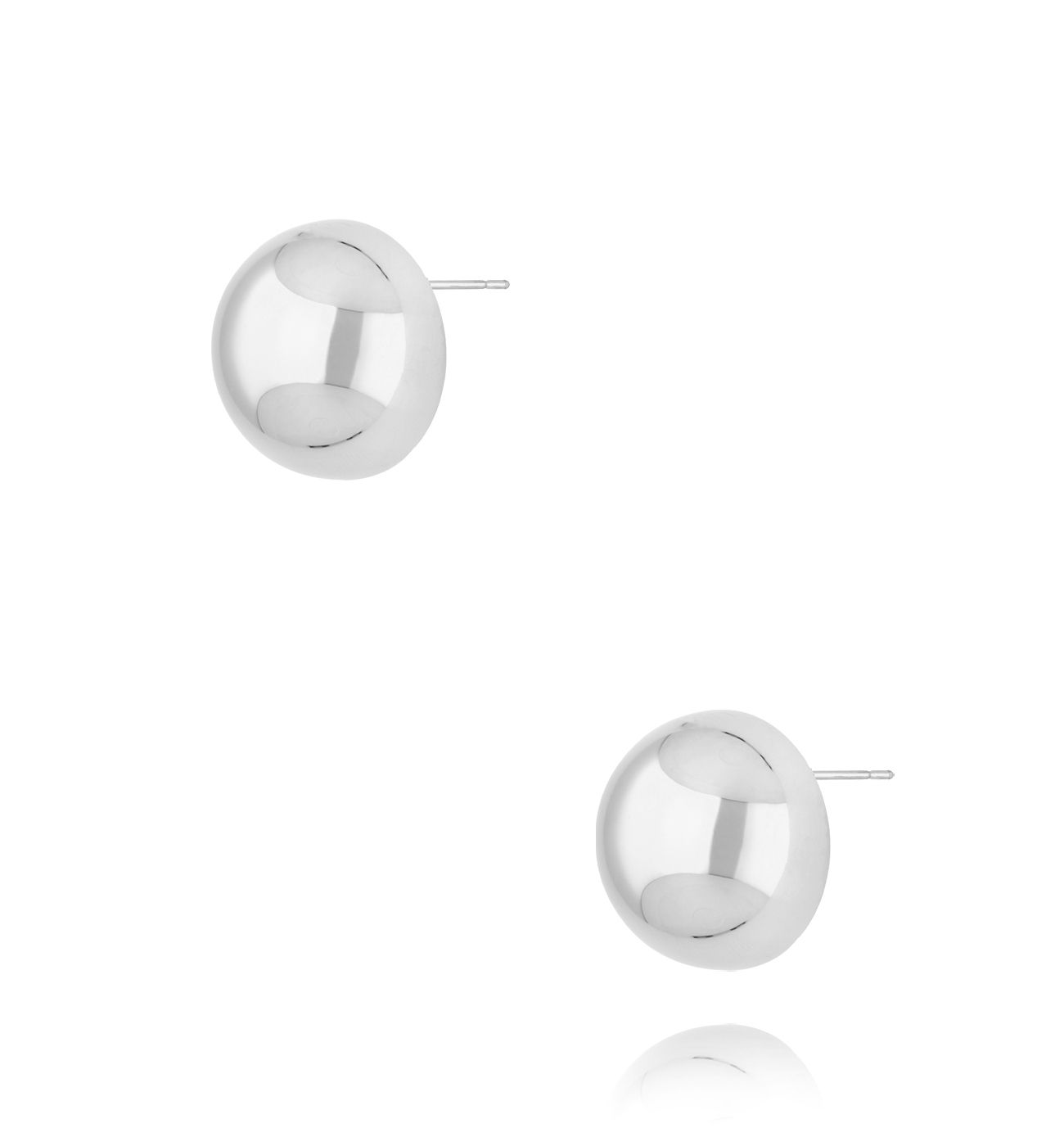 Kolczyki srebrne pół kulki małe City Glam KSA1901