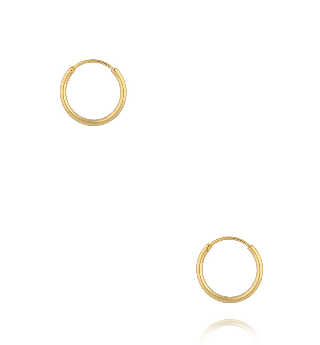 Kolczyki klasyczne złote kółka 20 mm - By Dziubeka