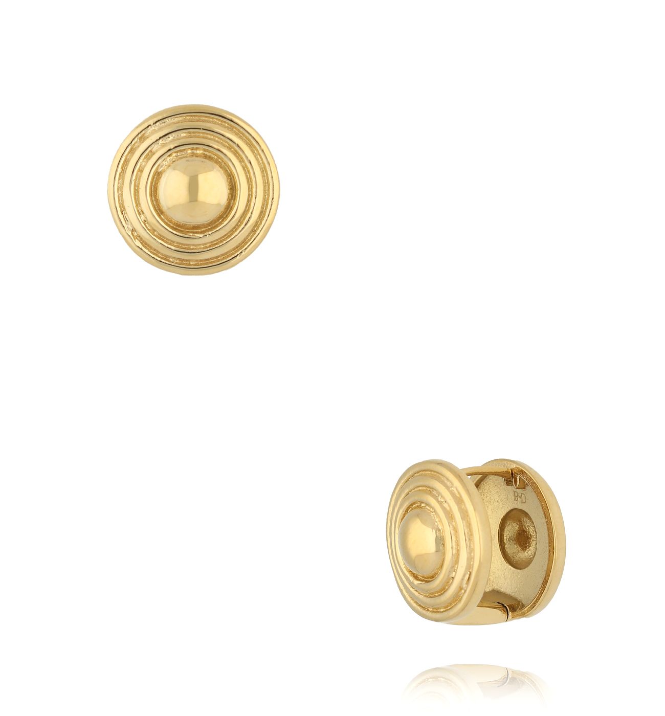 Kolczyki okrągłe złote KSA2242