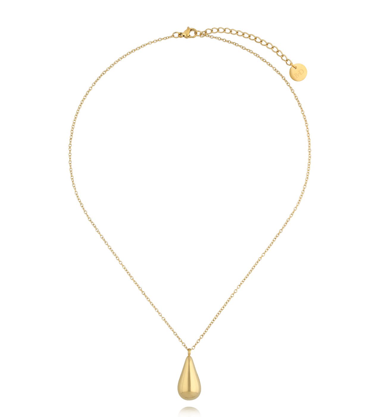 Naszyjnik złoty z kroplą - By Dziubeka