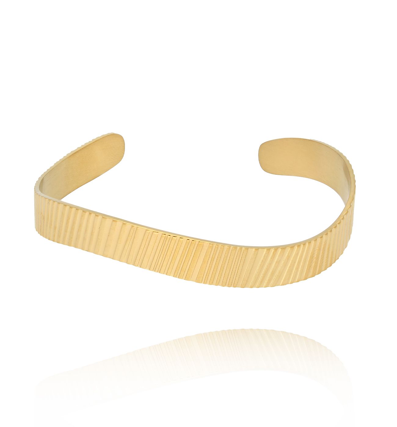 Bransoletka obręcz złota Metallic Grace BSA0659