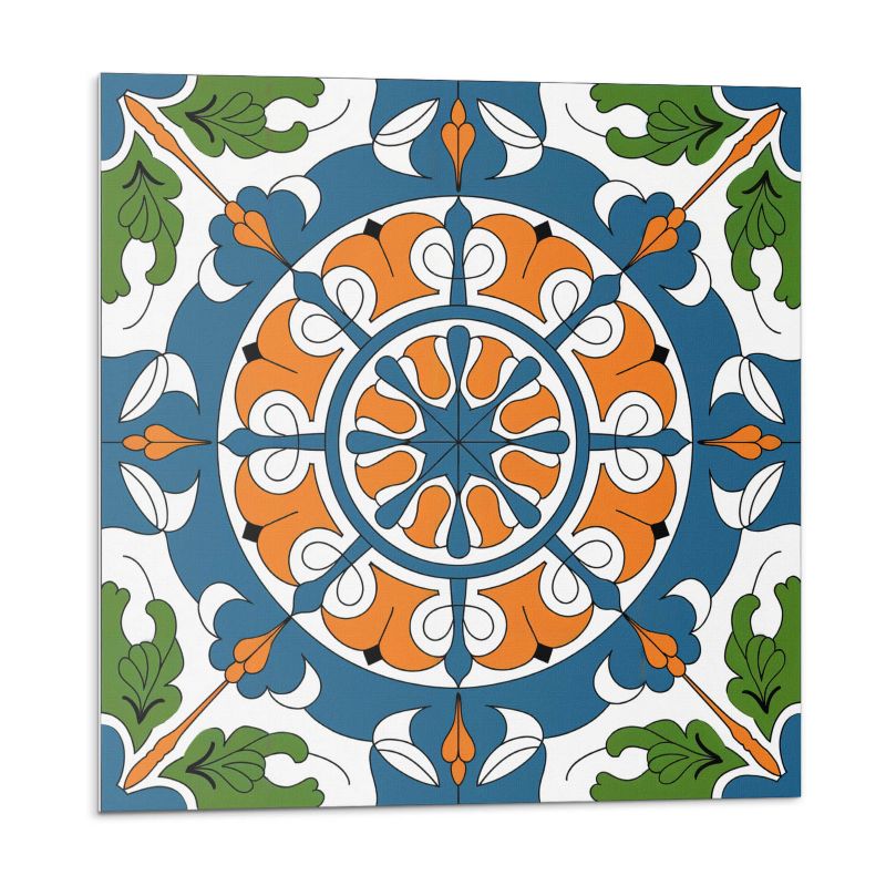 Kafelki samoprzylepne Wallfluent 50x50 cm Dekoracyjne wzory roślinne 4 szt.