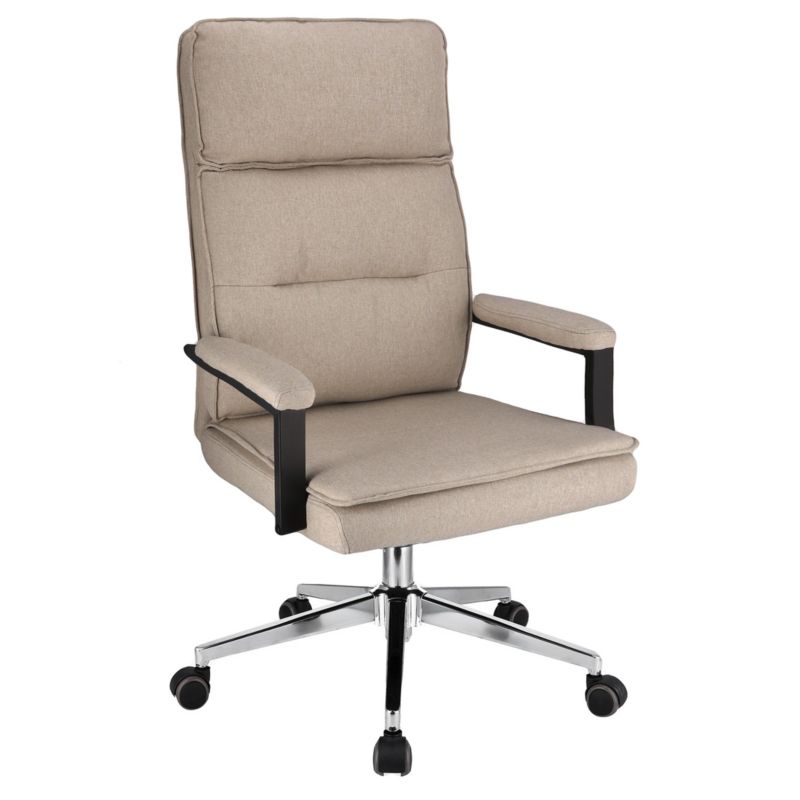 Fotel biurowy ergonomiczny JUMI do biurka obrotowy SEGO beżowy 1 szt.