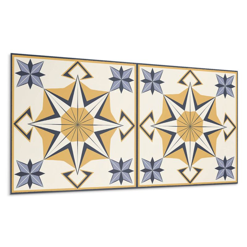 Kafelki samoprzylepne Wallfluent 40x20 cm Motyw kompasu z nocnymi gwiazdami 10 szt.