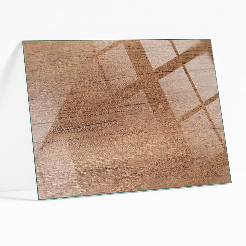 Blat Szklany z Nadrukiem Wallfluent 100x70 cm Wzór z fakturą drewna 1 szt.