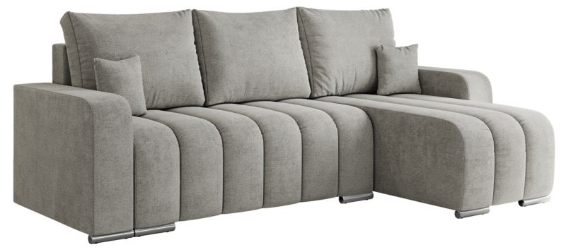 Narożnik MKS Meble KIRASSO L uniwersalny Jasnoszary struktura 1szt.