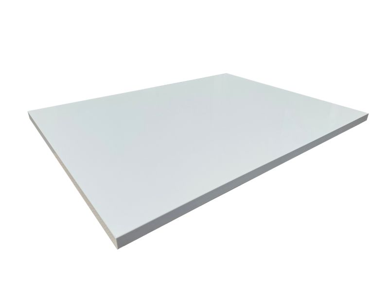 Blat łazienkowy 100,5 x 46 x 1,8 cm biały połysk