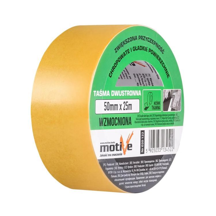 Taśma dwustronna Motive wzmocniona 50mm/25m 1 szt.