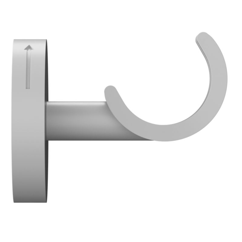 Wspornik sufitowy pojedynczy GoodHome Anafi 28 mm biały