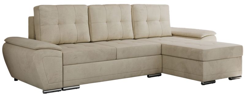 Narożnik MKS Meble UMBRIA L uniwersalny Beżowy welvet 1szt.