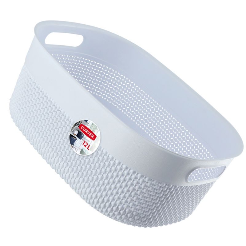 Koszyk prostokątny 12L Curver Filo Recycled, biały