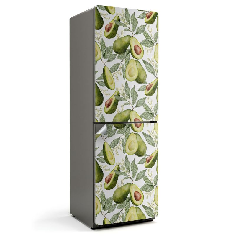 Folia Ozdobna Na Lodówkę Wallfluent 60x180 cm Wzór z awokado i liści 1 szt.