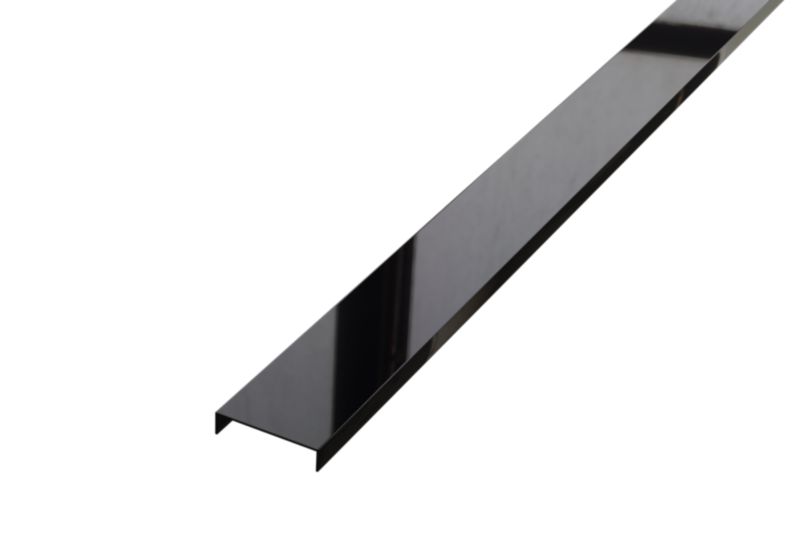 Profil metalowy rektyfikowany U Lambro czarny połysk 4cm x 270cm 1 szt.