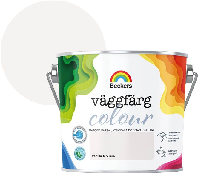 Farba kolorowa Beckers Vaggfarg Colour vanilla mousse 2,5 l