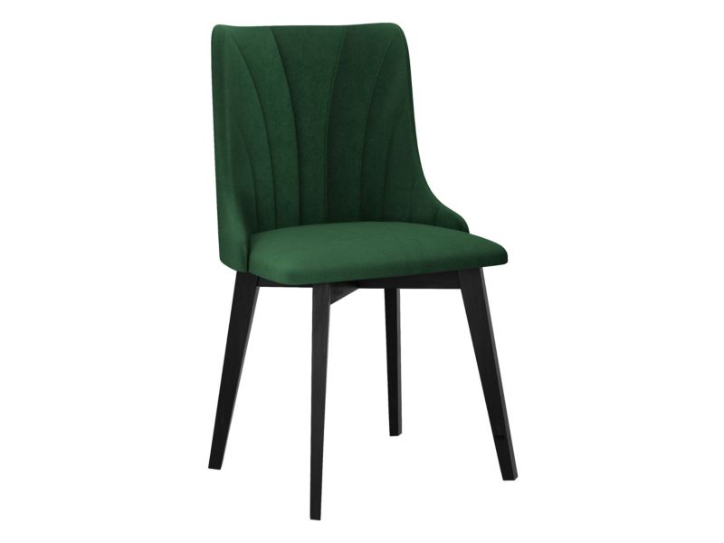 Krzesło MIRJAN 24 tapicerowane Monti V Pik muszelka czarny/butelkowa zieleń 1 szt.