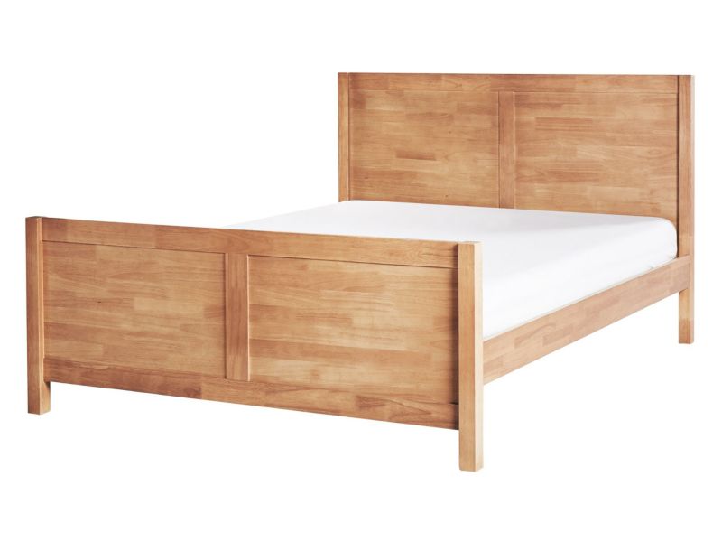 Łóżko Drewno Champagnat 140 x 200 cm Jasne drewno 1 szt.