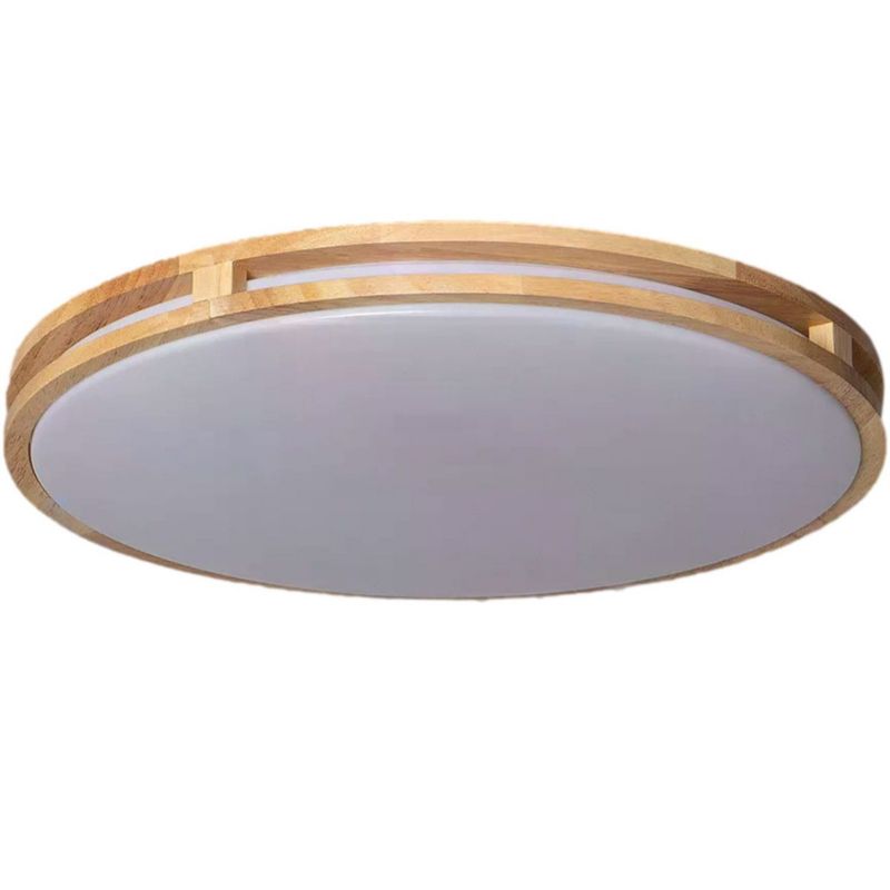 Plafon Abruzzo Naturale jasne drewno-bialy LED 21W 3000K-6000K 1500lm IP20 wym: 6 x 40 x 40 cm drewno - 1 szt.