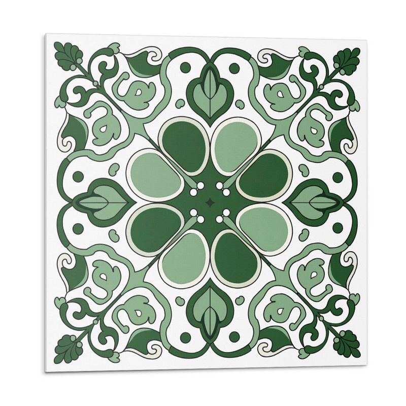 Kafelki samoprzylepne Wallfluent 30x30 cm Liściasty wzór florystyczny 9 szt.