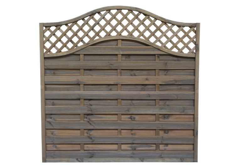 Płot Roma Aga 2x fala 180x180/160 cm brąz 1 szt.